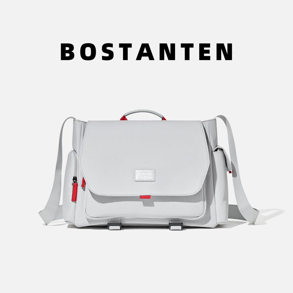 BOSTANTEN Men's Shoulder Bag, Crossbody Bag, Messenger Bag, Sport Bag, Grey
