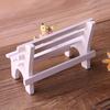 Miniature Park Bench Realistic Tiny Wooden Garden Seats for Micro Landscape Dollhouse Fairy Garden Accessory