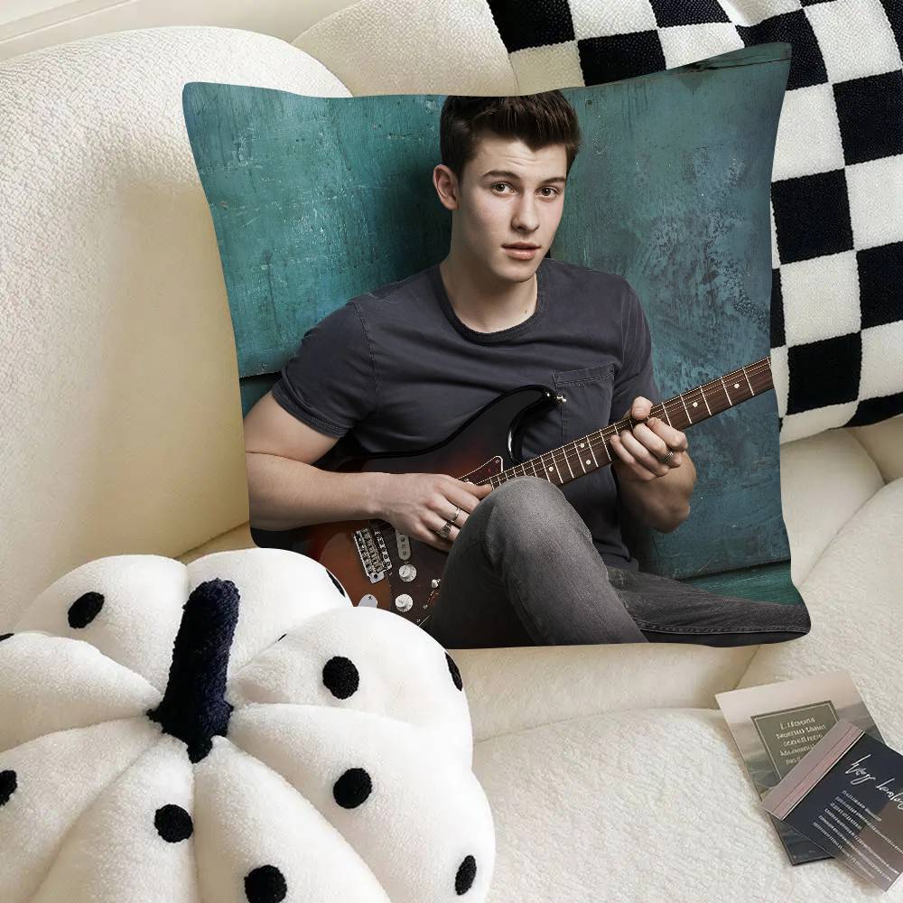 Migliore Federa per Cuscino Shawn Mendes Federa Quadrata alla Moda Camera da Letto Divano Stanza Decorazione Ins Tempo Libero