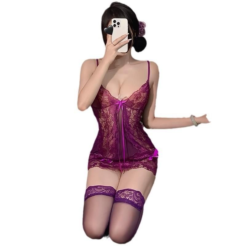Selected erotic underwear, suspender charm lace hollow sexy, classic fashion hot hip skirt uniform