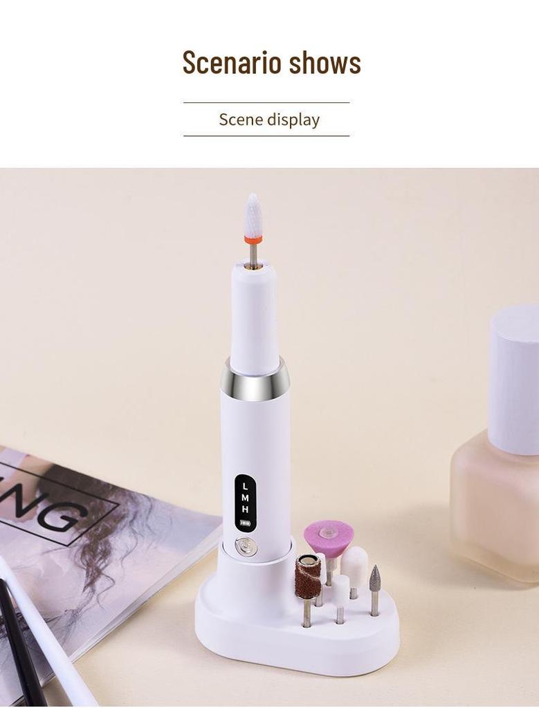 Portable Electric Nail Polisher with Large Screen Display