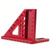 Woodworking Square Protractor, Woodworking Square With Dowel Pins,Aluminum Alloy Miter Triangular Ruler,Angler Scriber