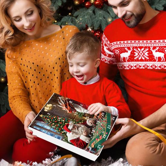 DND Dice Set Advent Calendar 2024 24-Day Countdown to Christmas Acrylic Polyhedral