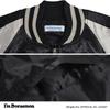 [Yoshida Yu] Men's Sukajan Jacket with Embroidered Logo "I'm Doraemon" (Black, Size LL)