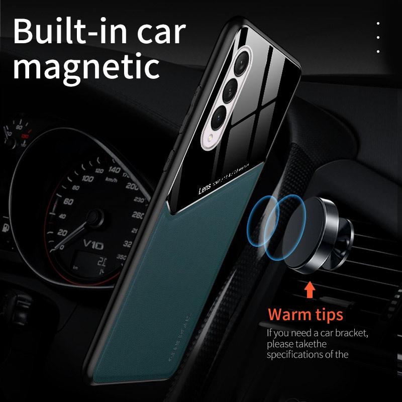 Fall Für Samsung Galaxy Z Flip 3 4 Coque Luxus Leder Telefon Fall Für Samsung Z Fold 3 4 5G Magnetische Silikon Schutz Abdeckung