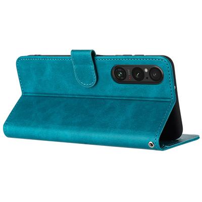 Dla Sony Xperia 1 VI Pokrowiec z Paskiem PU Skóra Klapka Stojak Pokrowiec Ochronny Czysty Kolor Portfel