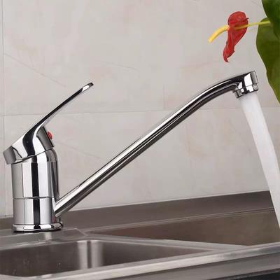 Zinc Alloy Kitchen Sink Faucet Bathroom Basin Faucet Hot Cold Wash Mixer Crane Tap 360 Rotation Sink Faucets Single Handle