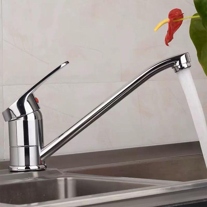 Zinc alloy Kitchen Sink Faucet Bathroom Basin Faucet Hot Cold Wash Mixer Crane Tap 360 Rotation Sink Faucets Single Handle