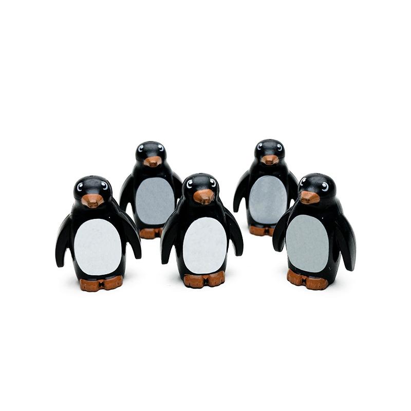 

Penguin Building Blocks Set - MOC Glacier Animal Toys DIY Creative Bricks, Mini Snowflake Penguin Arctic World Playset