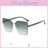 Unisex Oversized Frame Sunglasses With Uv400 Protection For Summer Outdoor Activities