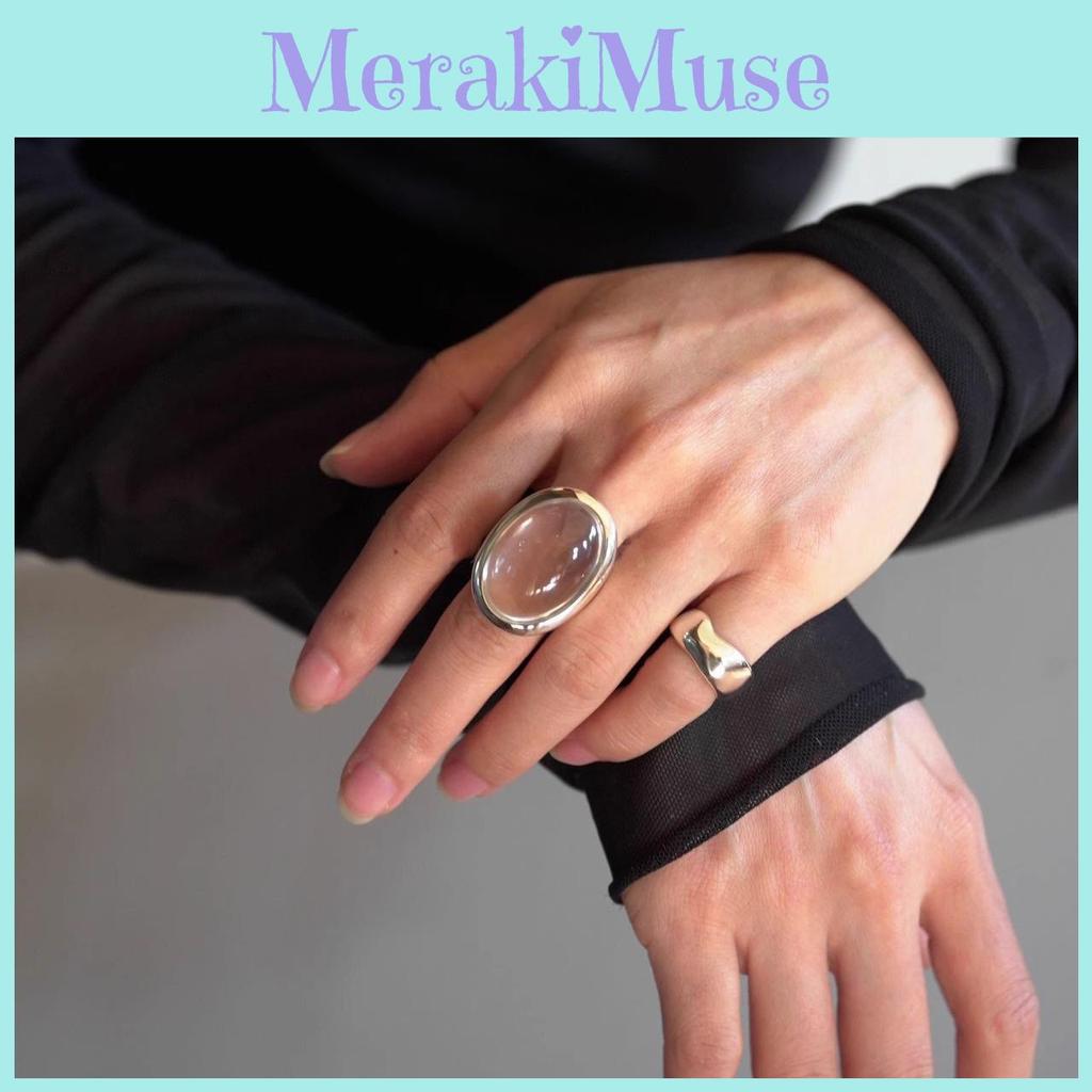 Modischer Verstellbarer Ovaler Wassertropfenring Für Damen In Elegantem Vintage-Design