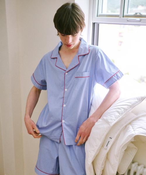 

[OGGITT] Standard Ticking Stripe Short-Sleeve Pajama Set [Shipped from Korea] 100% Authentic XL