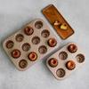 1 Stück 6/12 Auswählbar Tasse Roségold Canele-Form Mit Antihaftbeschichtung Kohlenstoffstahl Material Blumenform Canelé Muffinform