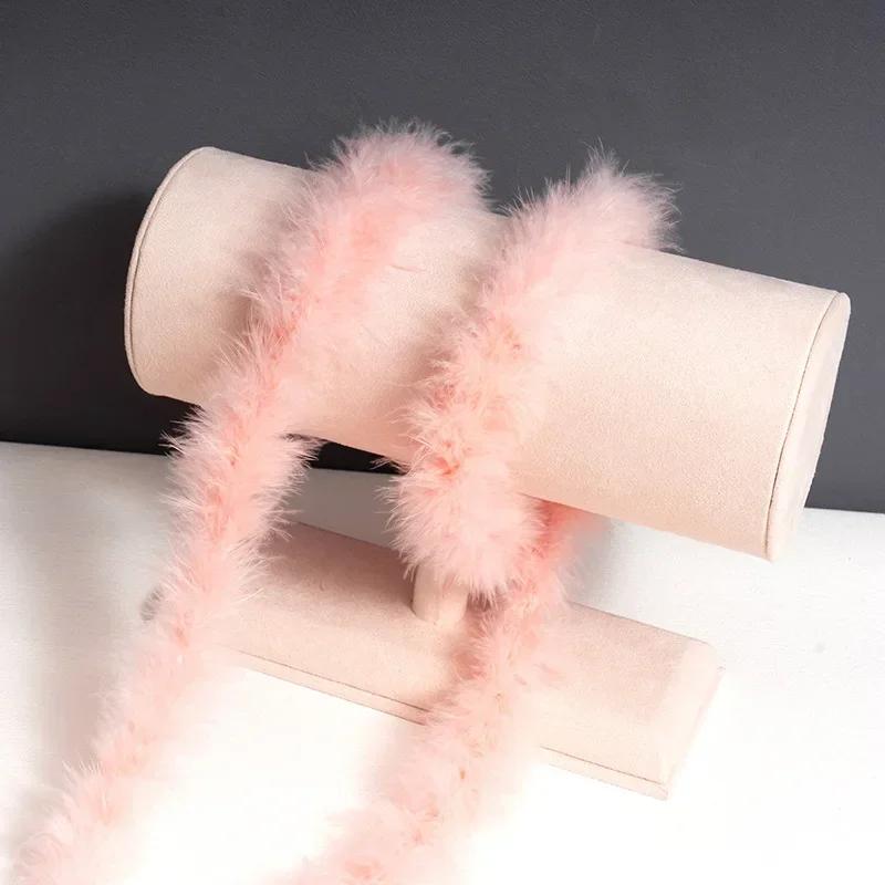 2M Real Natural Turkey Feathers Fluffy Marabou Feather Boa DIY Craft Sewing Trim Hat Costume Decor Wedding Party Accessories