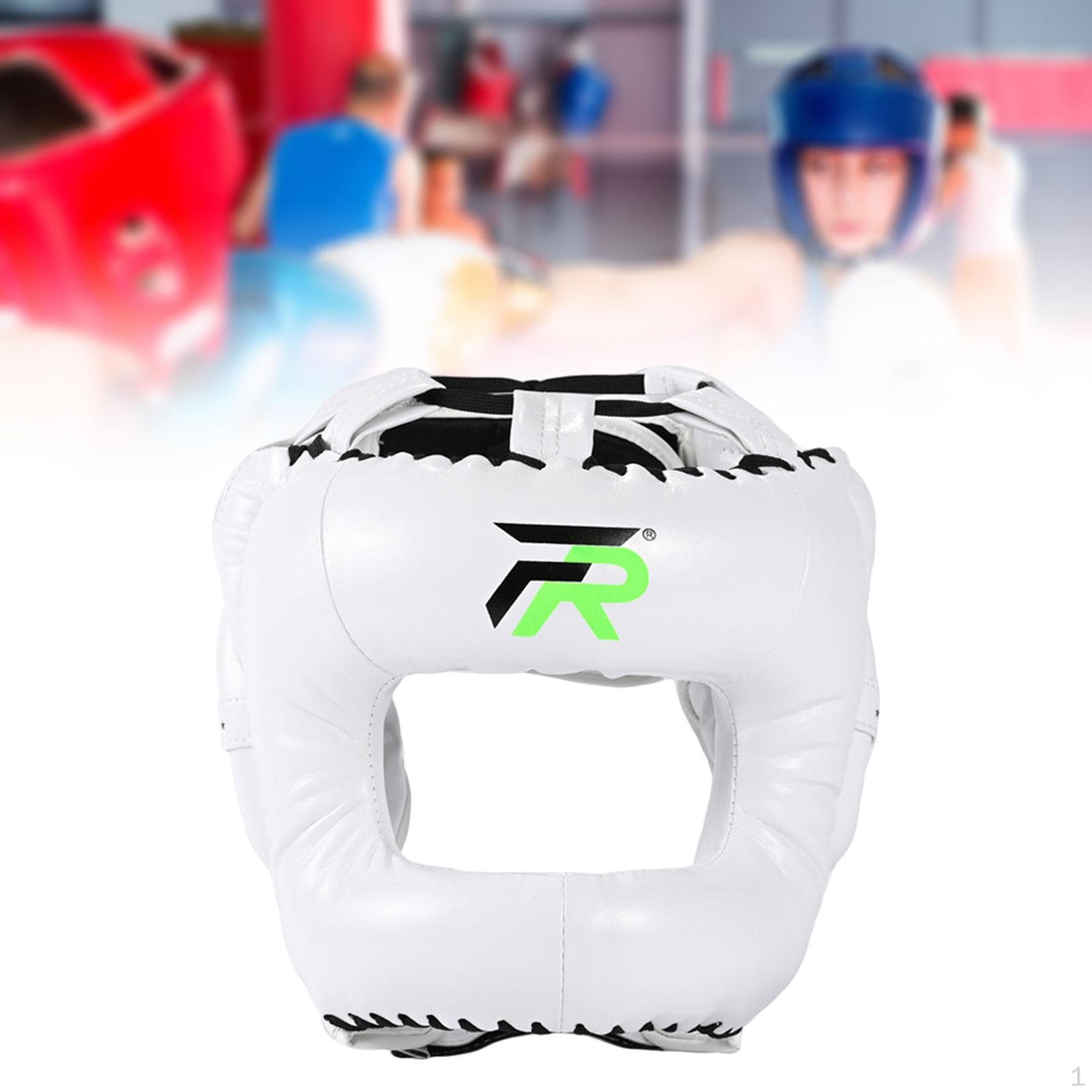 

Амортизирующий боксерский шлем для мужчин, женщин, детей, тхэквондо, санда, кикбоксинг White M