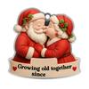 Xmas Tree Hanging Pendant Growing Old Together Since 2025 Personalized Acrylic Christmas Ornament Santa Couple Decoration