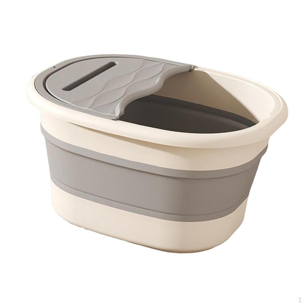 Kompaktes Fußbadbecken mit Faltbarem Design und Massagepunkten für Zuhause