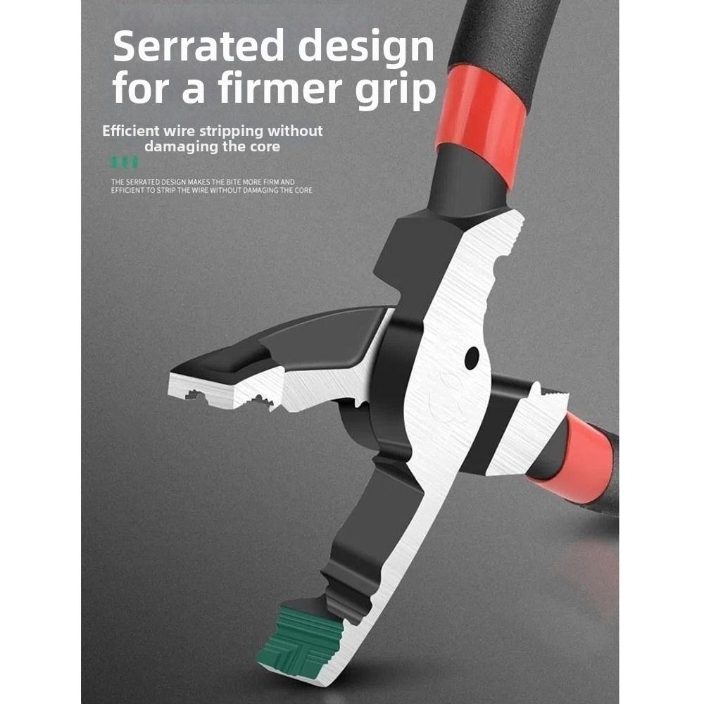 Glue Coated Handle Screw Extractor Pliers Non-Slip Jaws Combination Pliers Home Electrical Repair