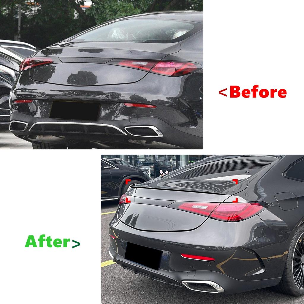 Rear Trunk Roof Lid Spoiler Wing Tail Tailgate Splitter Lip Spoilers For Mercedes-Benz CLE Coupe C236 CLE200 260 AMG 2024-2025