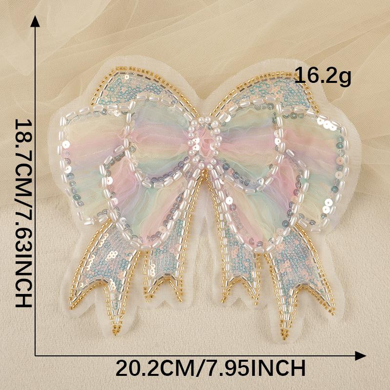 

Тканевая этикетка нашивка вышитая этикетка веревка вышитая бисер бант шпилька аксессуары брошь ручная работа DIY аксессуары тканевая наклейка G4R-B-1-5