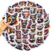 50 Cartoon Colorful Animal Graffiti Stickers Personalized Decorative Guitar Notebook Suitcase DIY Waterproof