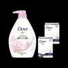 Dove Cherry Blossom Shower Milk & Cream Bar Soap Set