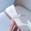 Spring Autumn Girls Shoes Sparkly Wedding Shoes for Girl Glitter Baby Dance Performance Shoes Princess Kids Mary Janes H09111