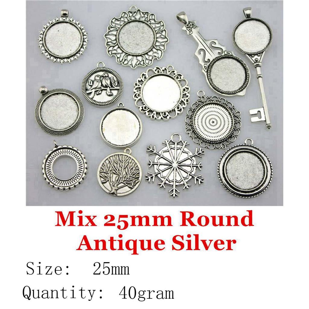 Father's Day Jewelry Findings & Components Mix Glass Cabochon Base Setting Tray Accessories Parts Biz Accessories Man