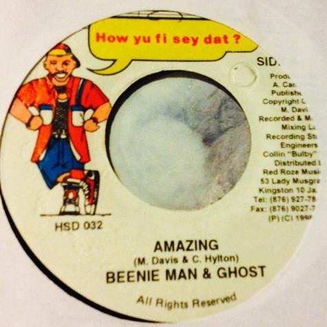 

7inch Record BEENIE MAN & GHOST - Amazing NONE How Yu Fi Sey D 1998 Jamaica Reggae, Ska & Dub Used