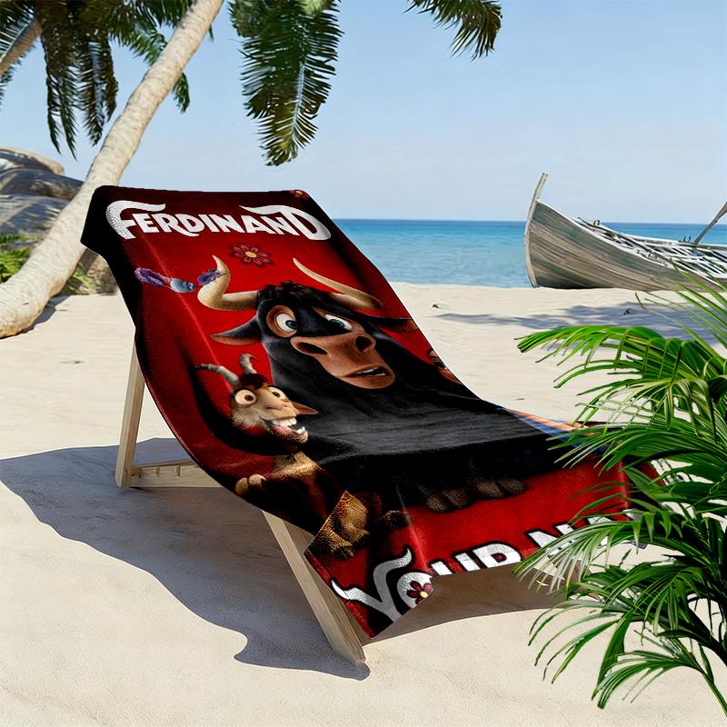 Personalisierter Name Ferdinands Aufdruck Strandtuch, Großes Weiches Schnelltrocknendes Handtuch für Strand Camping Schwimmen_xia