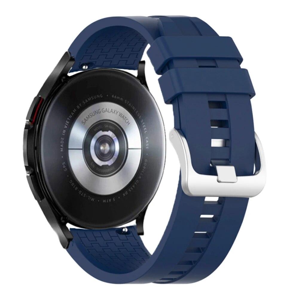 20 mm 22 mm klokkerem for Samsung Galaxy watch 5/pro/4/classic/Active 2 Silicone Sport armbånd huawei watch gt 3-pro-2-2e strap