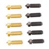 10 vnt 3D spausdintuvo purkštukų Hotend pakaitinių purkštukų rinkinys, 0,4 mm žalvaris ir grūdintas plienas, skirtas Kobra 3