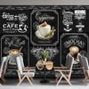 Retro Wall Mural Coffee Wallpaper Catering Coffee Shop Large Wall Paper For Coffee Cafe Restaurant Snack Bar Wall Murals