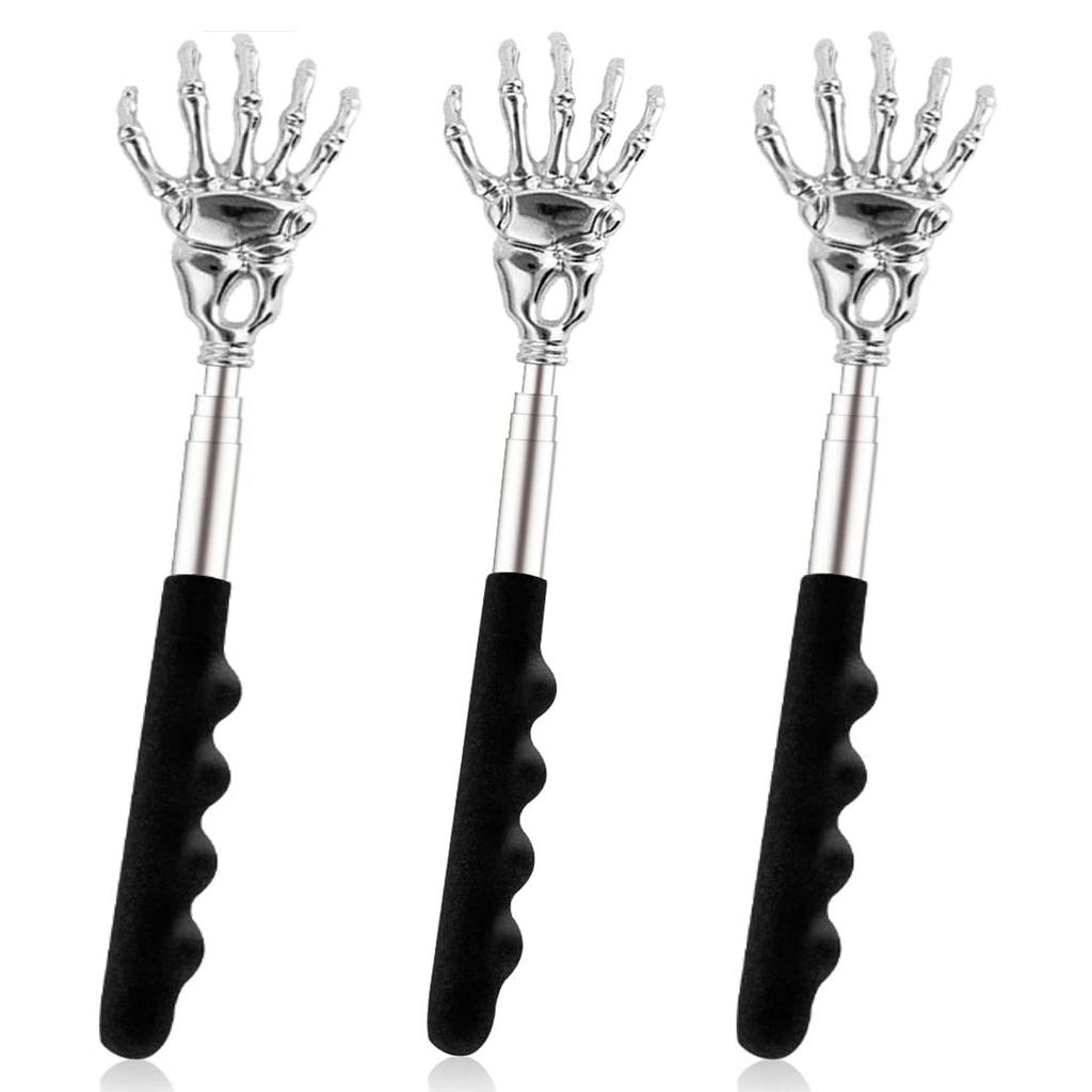 1 Pack Back Scratcher Extendable Metal Portable Back Scratcher for Men Women Adults, Telescoping Back Massager with PVC Handles