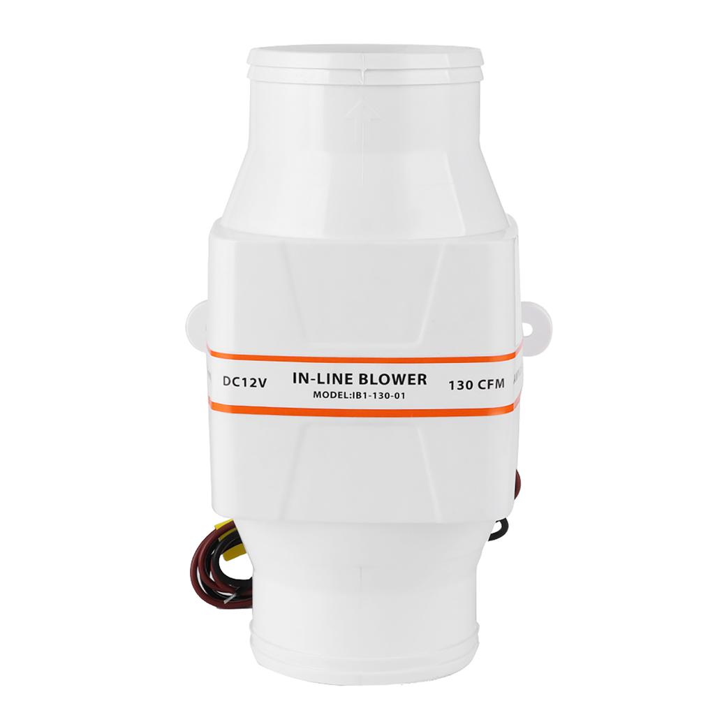 3in  Ventilation Fan 3inch InLine Marine Bilge Air Blower Mute Strong Ventilation Fan for Yacht Boat RV Air Blower Fan