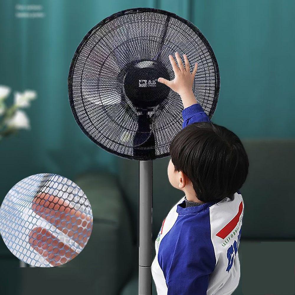 Child Baby Anti-pinch Electric Net Fan Protection Covers Kids Finger Guards Round Fan Electric Fan Cover White Black Universal