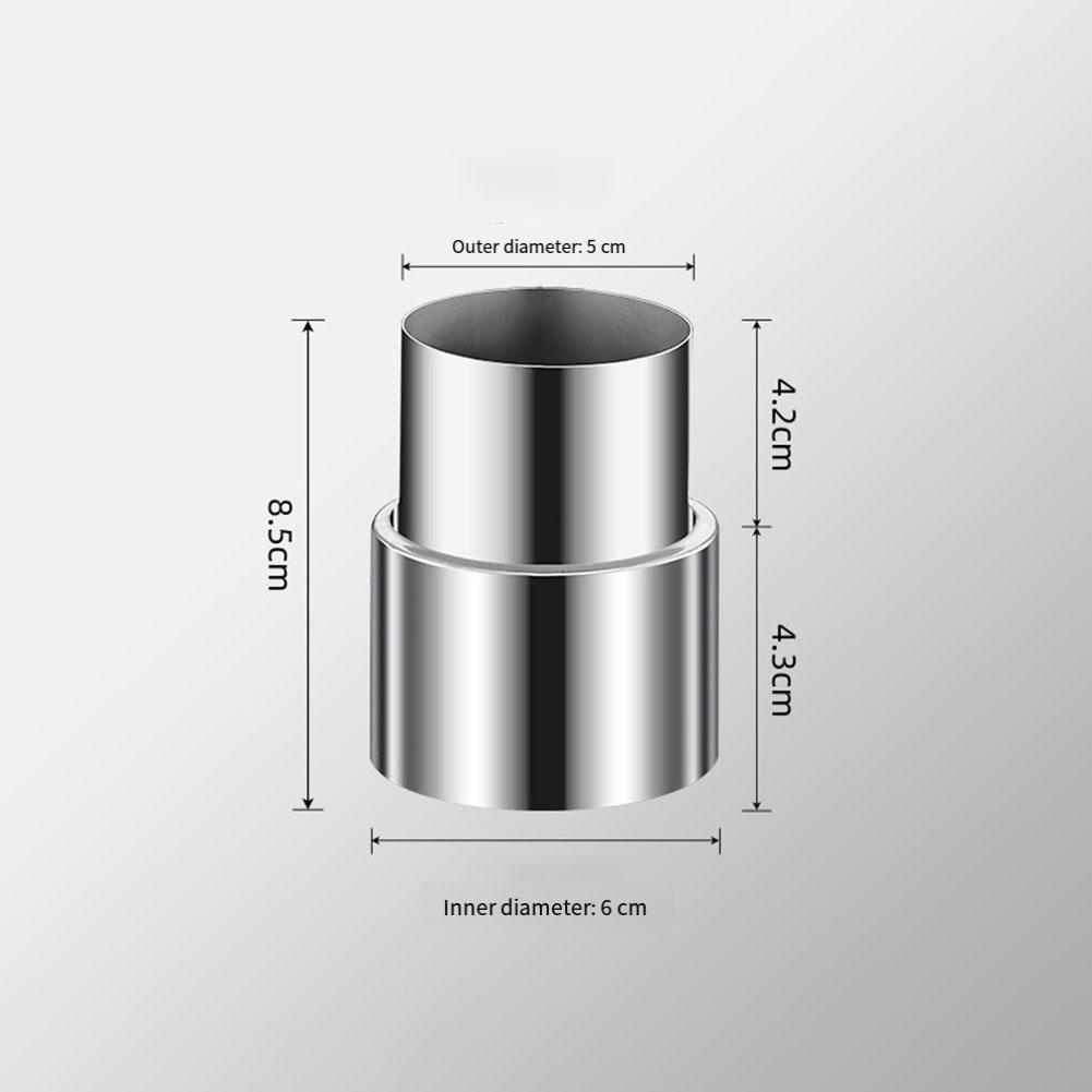 Schornsteinrohr-Reduzierstück Edelstahl Ofenrohr-Komponente zur Durchmesserreduzierung von 120 mm auf 50 mm in Lüftungssystemen