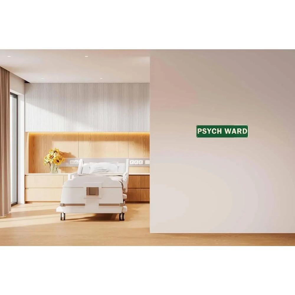 Custom Funny Medical Ward Vintage Green Tin Sign Personalized Street Decor Plaque