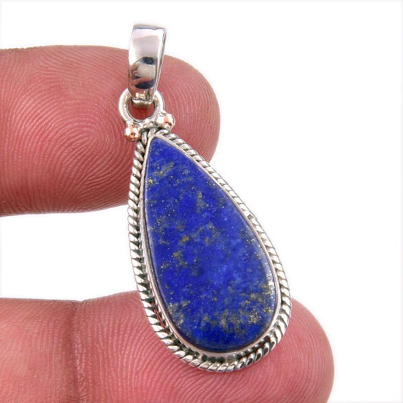 

Natural Lapis Lazuli Gemstone 925 Solid Sterling Silver Gift Pendant 1.50 n0K28