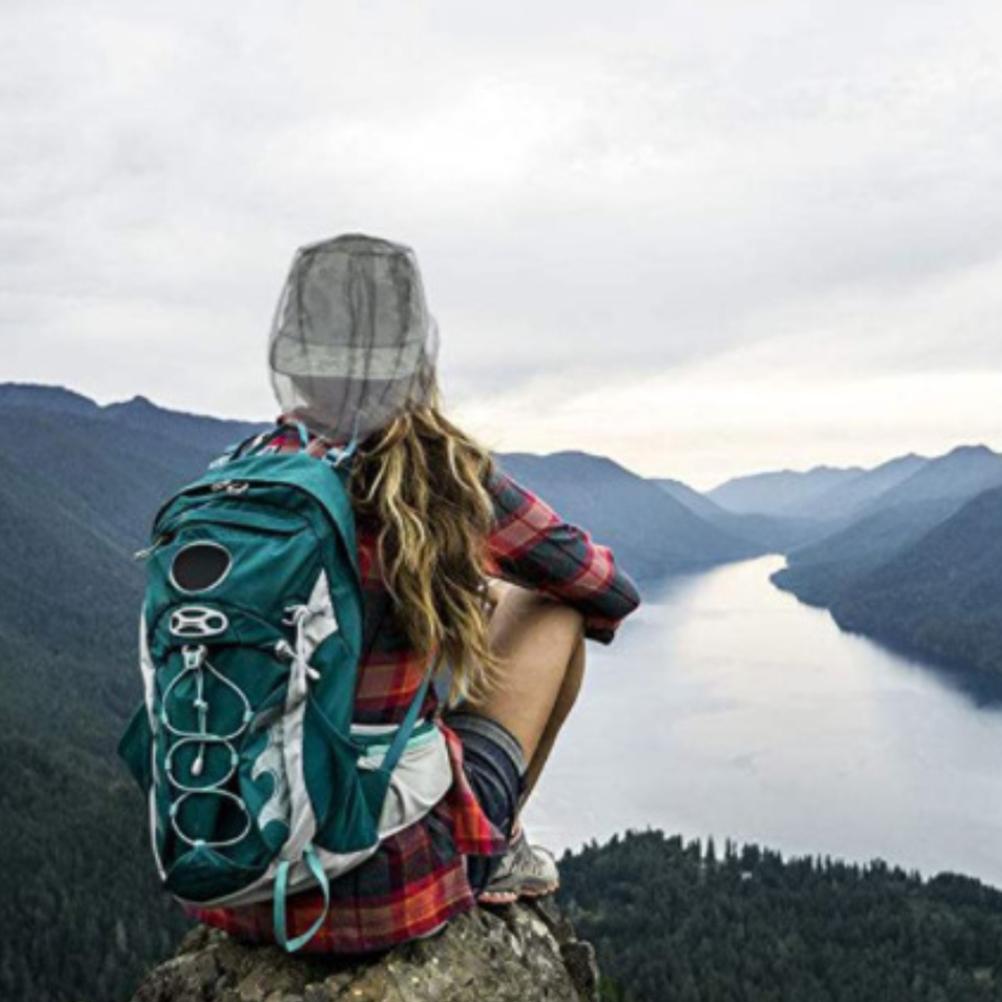 2 Pcs Net Mesh Head Net Mesh Cover Outdoor Mesh Head Cover for Fishing Mountain Climbing Hiking