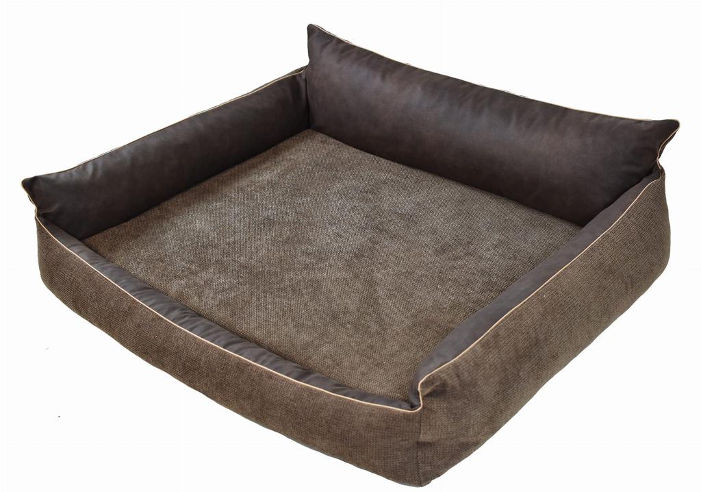 Rocky Orthopedic Brown Dog Bed - 97cm x 86cm