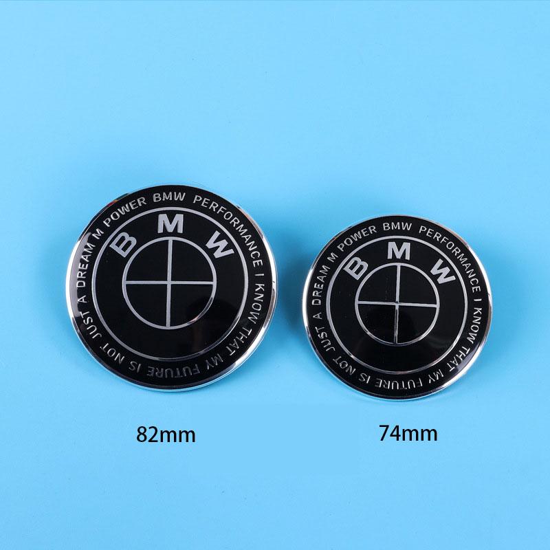 

2Pcs 74mm 82mm Car Front Hood Emblem Bonnet Logo Rear Trunk Badge For BMW M E90 E46 F10 F30 E39 E36 E46 F20 G20 G30 X1 X2 X3 X5