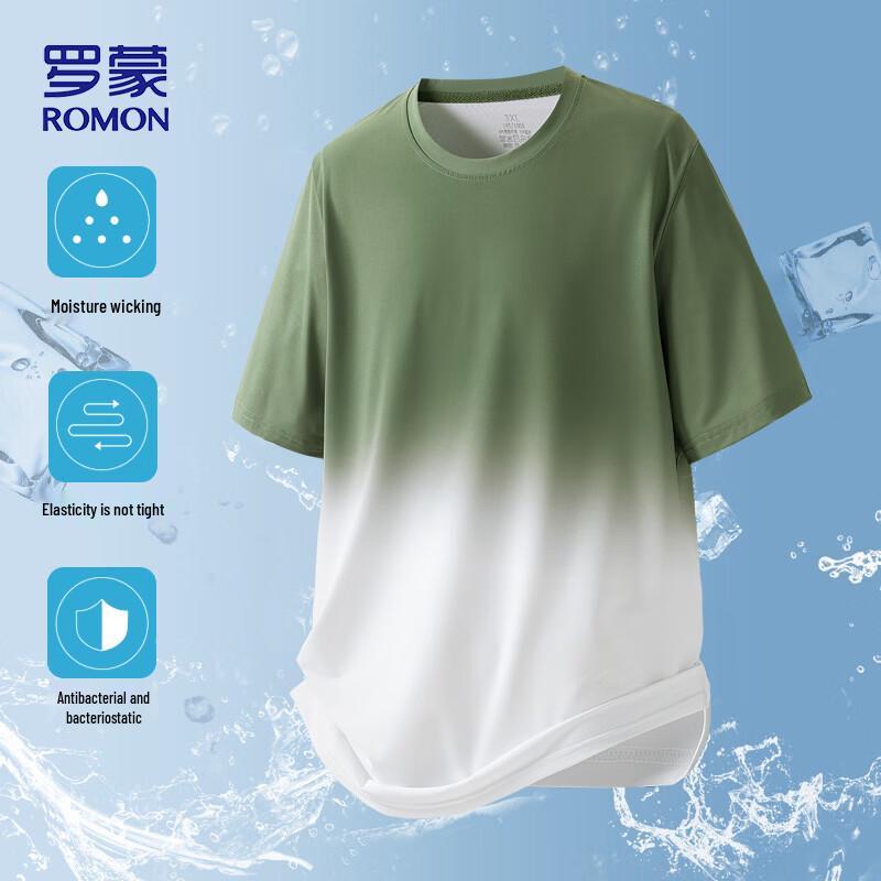 ROMON Men's Ice Silk Short Sleeve T-Shirt 8210