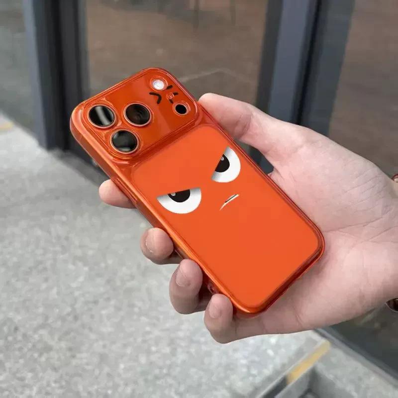 Personalized Milk Fierce Expression Applies To Apple 17Promax Large Window Mobile Phone Case IP16/15 Creative 14/13 Soft 12