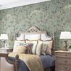 Non-woven Fabric Self Adhesive Wallpaper Aluminum Foil Bottom American Retro Wall Sticker  Wardrobe