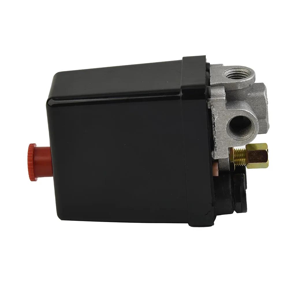 220-240V Air Compressor Pressure Switch Adjustable Control Valve 4 Port Manifold Configuration For Personal Workshop Factory