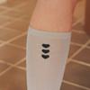 SOCKS APPEAL knee high heart sheer glitter silver