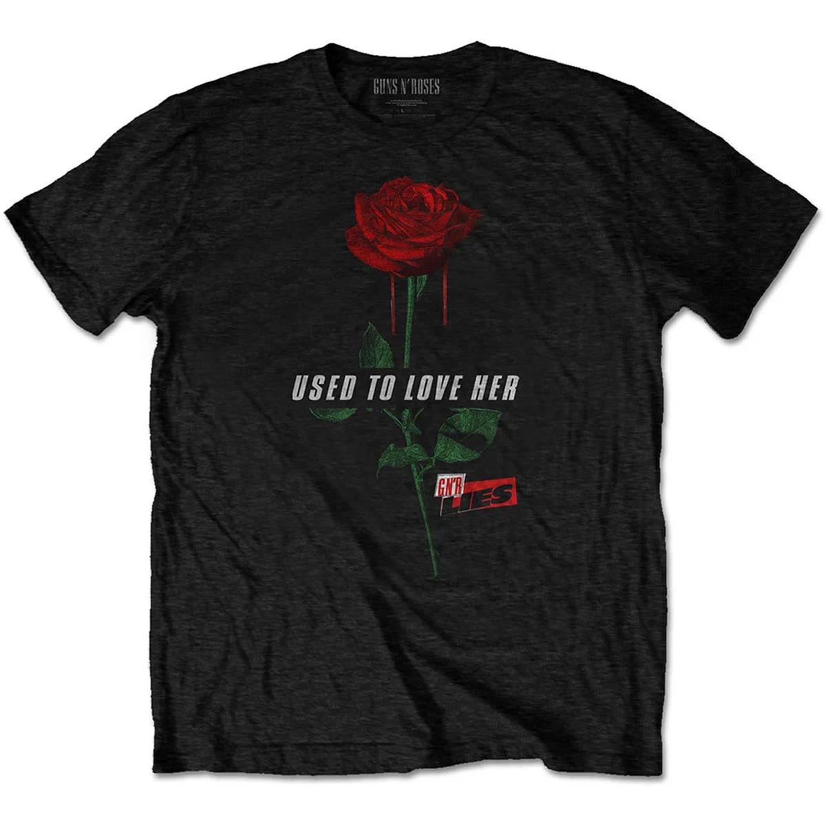 Guns n Roses Lies Used To Love Her Official Mens Unisex T-Shirt M