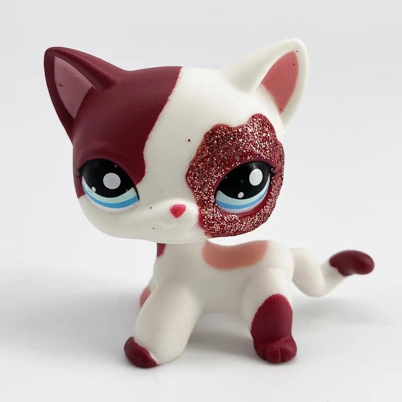 Raro Negozio di Animali lps Action Figure Stand Giocattolo Gatto Pelo Corto Vecchio Cane Originale Bassotto Pastore Alano