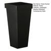 Tall Flower Bucket Modern Plastic Vase Elegant Square Bucket for Cut Flowers Floral Arrangement Home Wedding Party Table Centerpiece